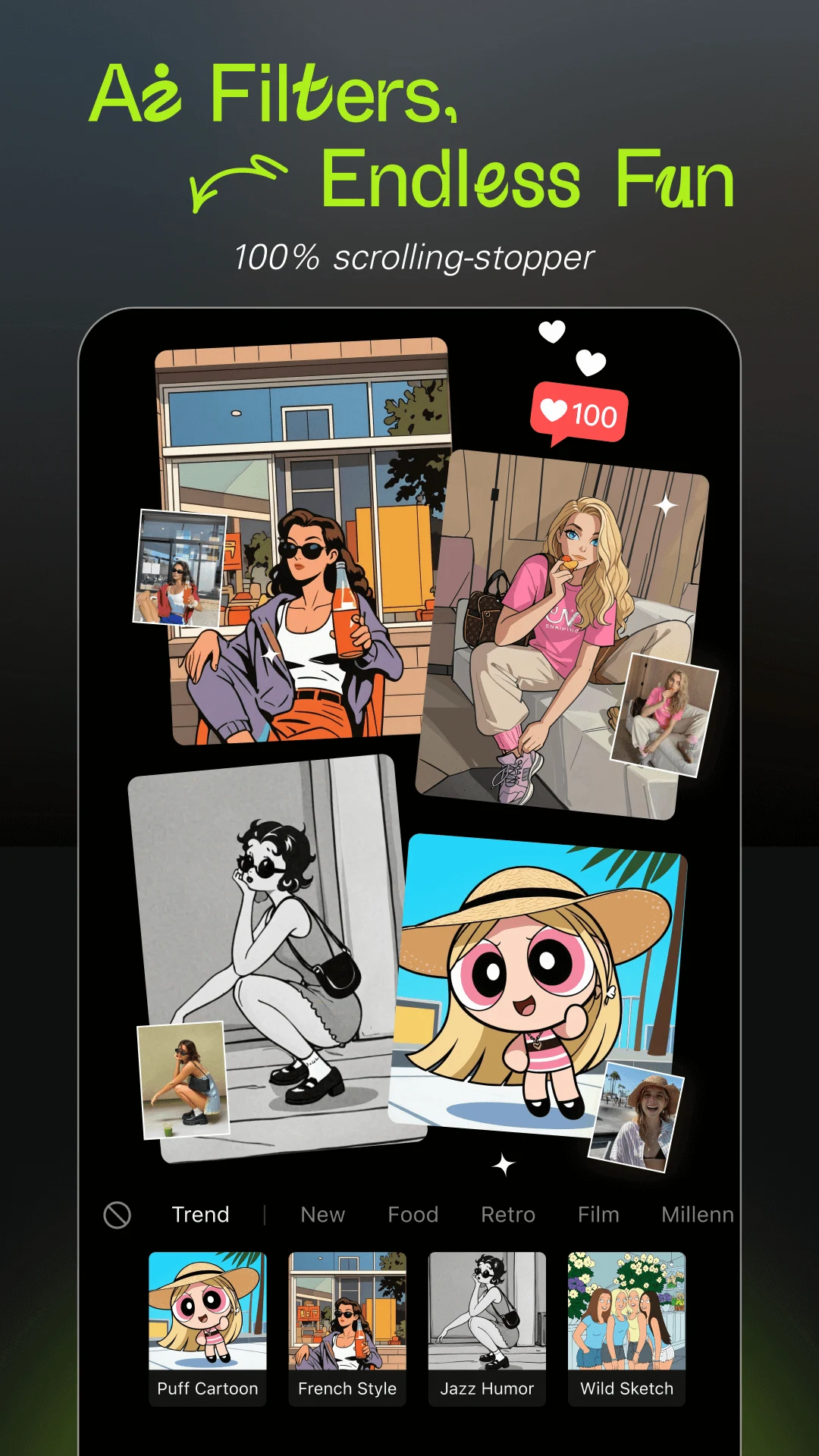 Hypic - Photo Editor & AI Art screenshot